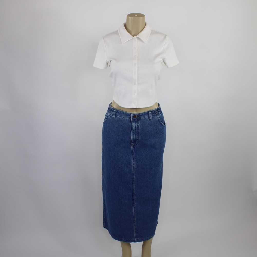 Vintage Lee high waisted blue denim skirt